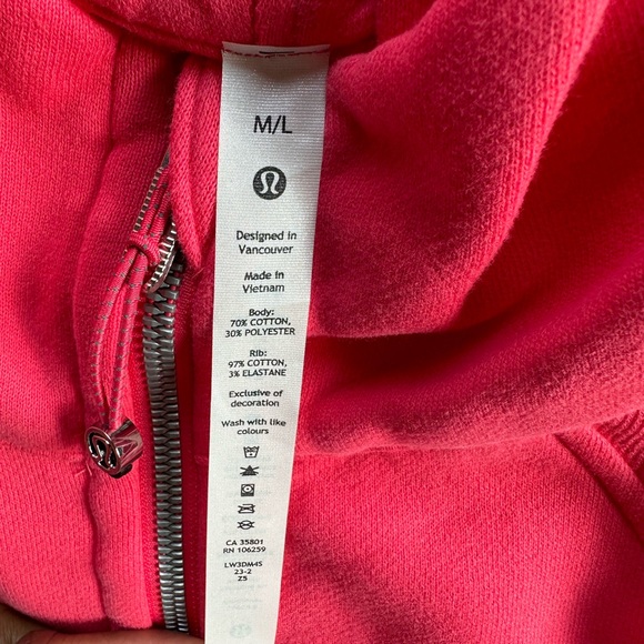 NWT Lululemon Scuba Half Zip Lip Gloss M/L - Picture 4 of 6